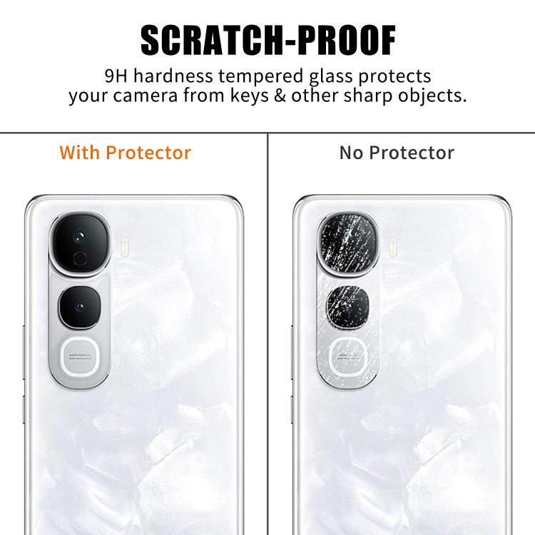 For vivo Y400 Pro Kalebol Transparent HD Anti-Fingerprint AR Integrated Camera Lens Tempered Glass Film