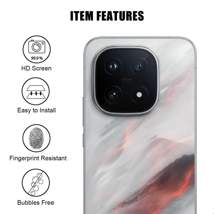 For vivo iQOO 15 Kalebol Transparent HD Anti-Fingerprint AR Integrated Camera Lens Tempered Glass Film