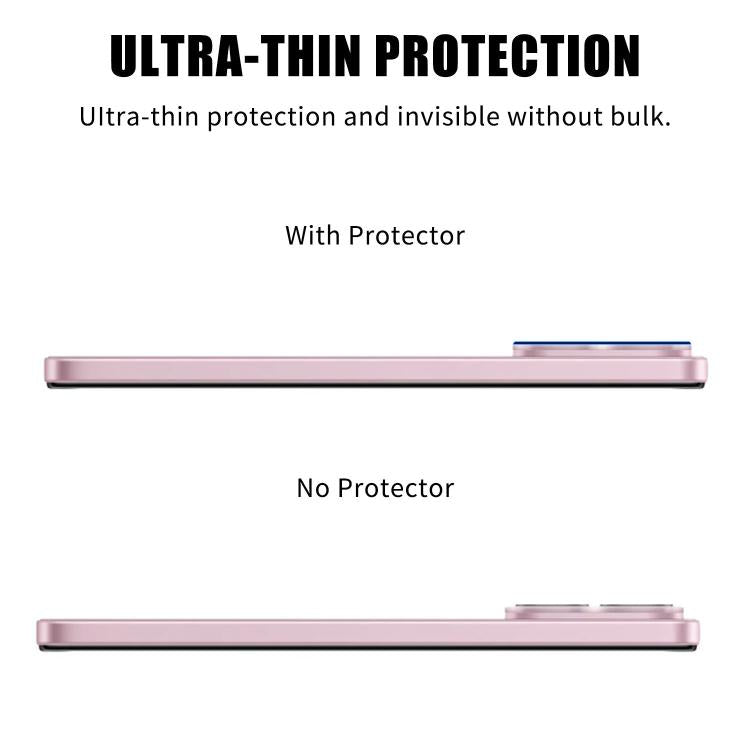 For vivo V60 Lite Kalebol Transparent HD Anti-Fingerprint AR Integrated Camera Lens Tempered Glass Film