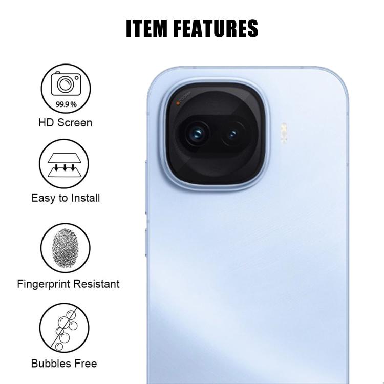 For vivo iQOO Z11 Turbo Kalebol Transparent HD Anti-Fingerprint AR Integrated Camera Lens Tempered Glass Film