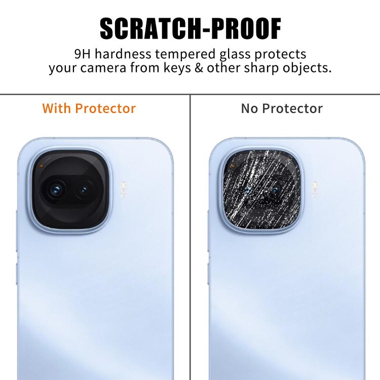 For vivo iQOO Z11 Turbo Kalebol Transparent HD Anti-Fingerprint AR Integrated Camera Lens Tempered Glass Film
