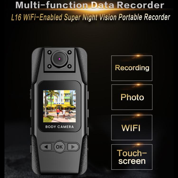 L16 WiFi With Infrared Night Vision Portable Outdoor Recorder HD Magnetic Clip-On Sports Camera