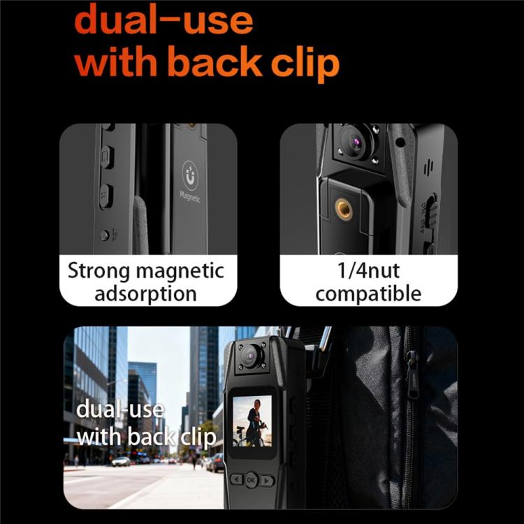 L16 WiFi With Infrared Night Vision Portable Outdoor Recorder HD Magnetic Clip-On Sports Camera