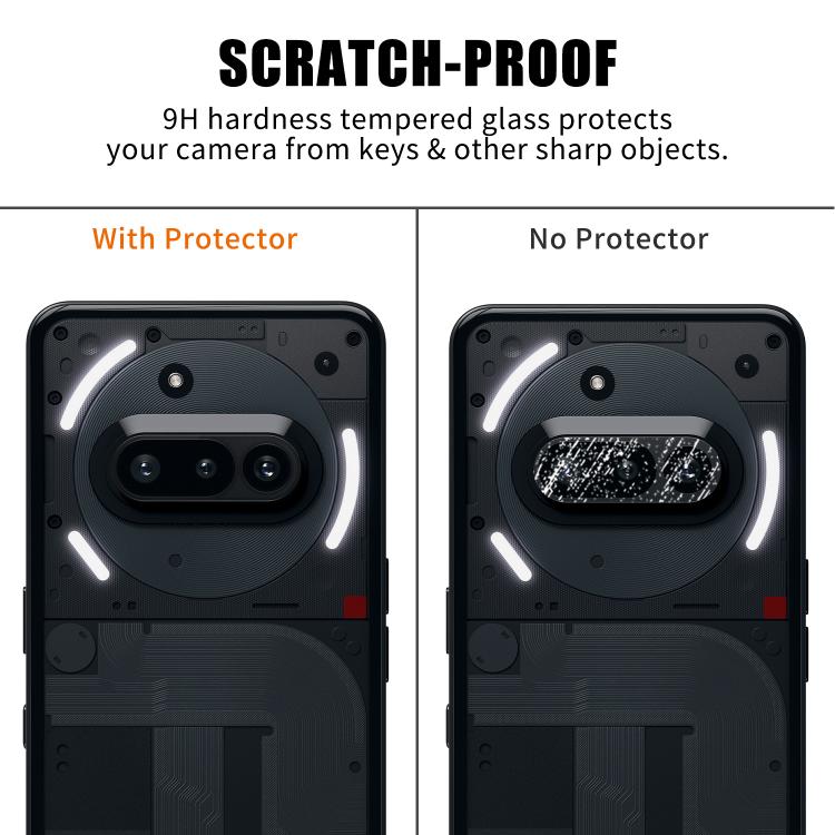For Nothing Phone 3a Kalebol Transparent HD Anti-Fingerprint AR Integrated Camera Lens Tempered Glass Film