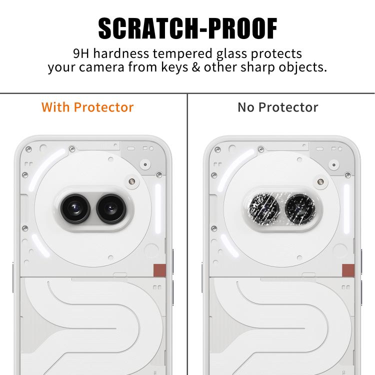 For Nothing Phone 2a Kalebol Transparent HD Anti-Fingerprint AR Integrated Camera Lens Tempered Glass Film