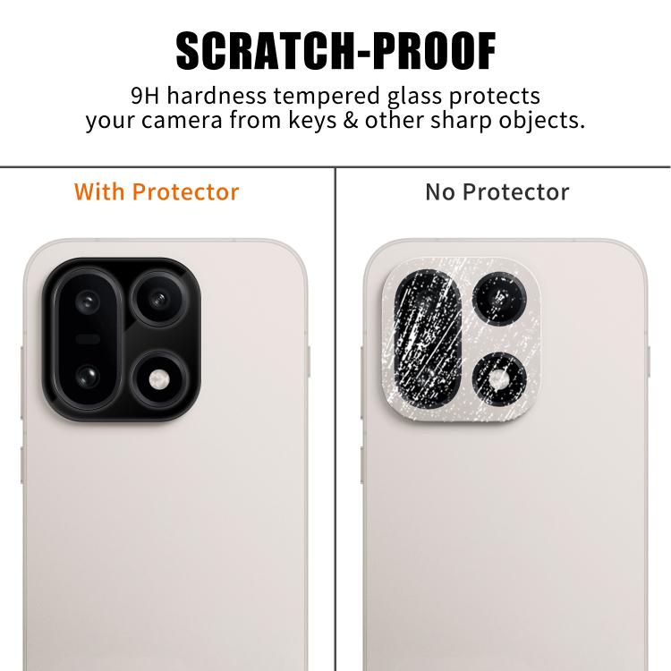 For OnePlus 15 Kalebol Silk-Screened HD Anti-Fingerprint AR Integrated Camera Lens Tempered Glass Film
