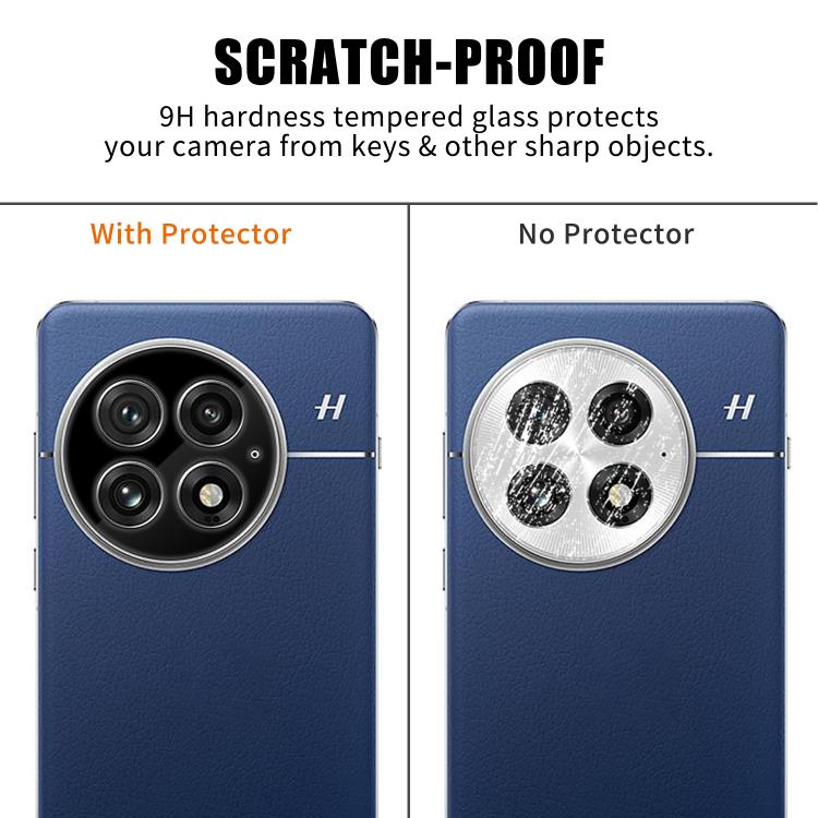 For OnePlus 13 Kalebol Silk-Screened HD Anti-Fingerprint AR Integrated Camera Lens Tempered Glass Film