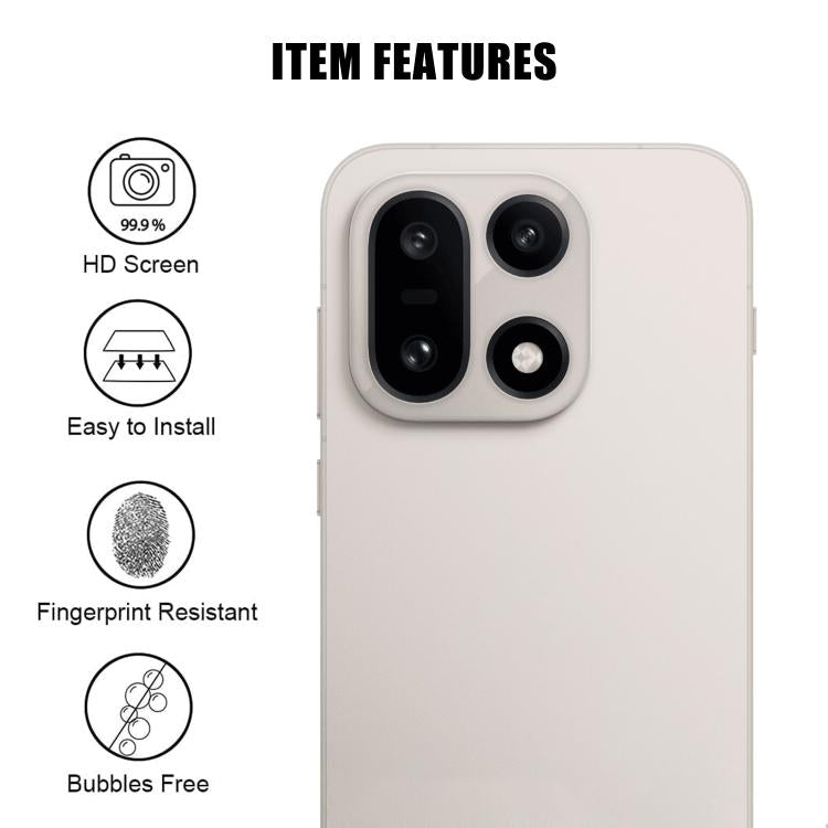 For OnePlus 15 Kalebol Transparent HD Anti-Fingerprint AR Integrated Camera Lens Tempered Glass Film
