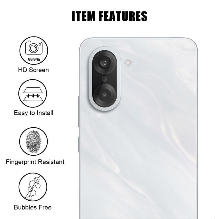 For OnePlus Ace 5 Racing Kalebol Transparent HD Anti-Fingerprint AR Integrated Camera Lens Tempered Glass Film