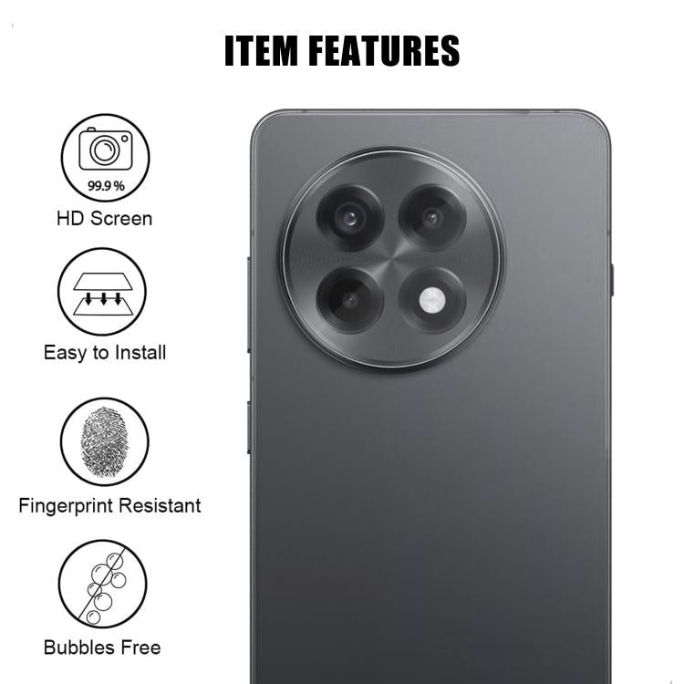 For OnePlus Ace 5 / Ace 5 Pro Kalebol Transparent HD Anti-Fingerprint AR Integrated Camera Lens Tempered Glass Film