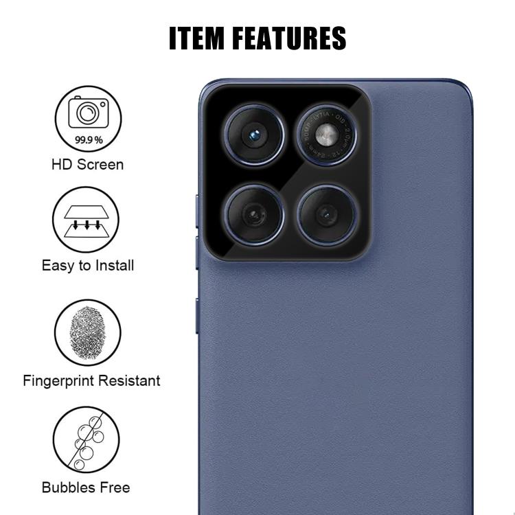 For Motorola Edge 60 Fusion Kalebol Silk-Screened HD Anti-Fingerprint AR Integrated Camera Lens Tempered Glass Film