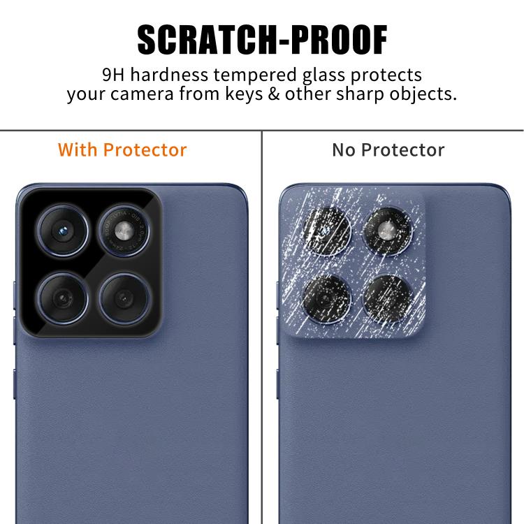 For Motorola Edge 60 Fusion Kalebol Silk-Screened HD Anti-Fingerprint AR Integrated Camera Lens Tempered Glass Film