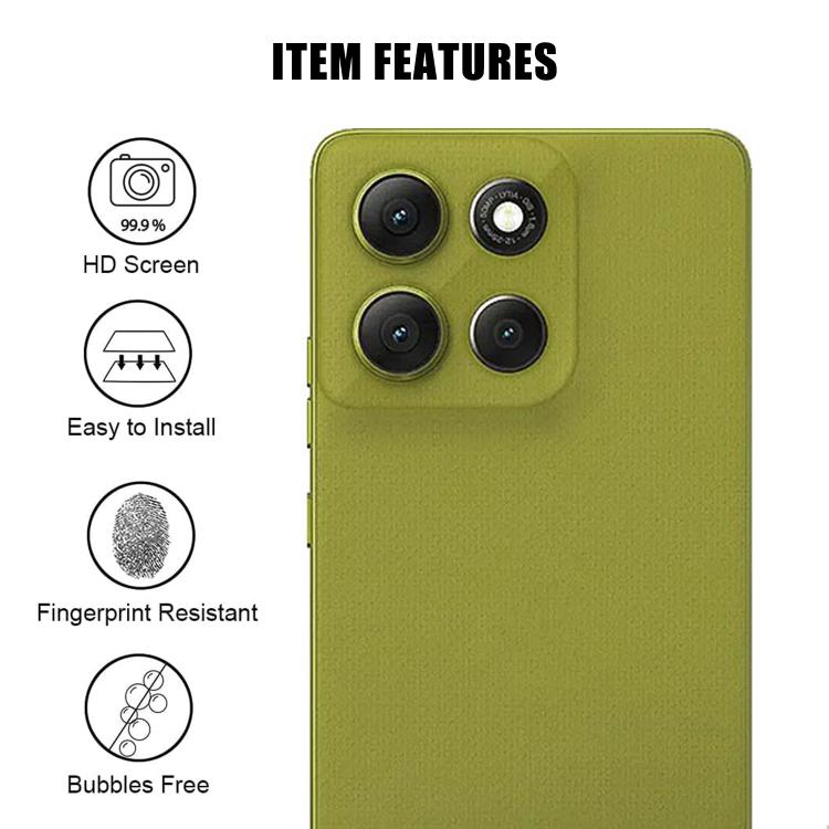 For Motorola Moto G86 / G86 Power Kalebol Transparent HD Anti-Fingerprint AR Integrated Camera Lens Tempered Glass Film