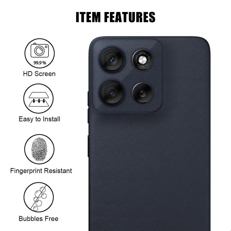 For Motorola Moto G56 Kalebol Transparent HD Anti-Fingerprint AR Integrated Camera Lens Tempered Glass Film