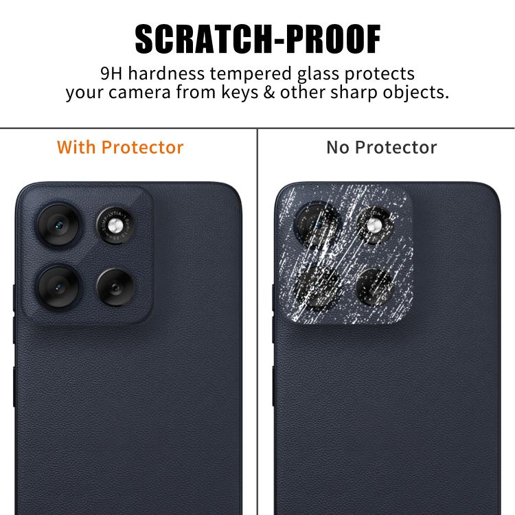 For Motorola Moto G56 Kalebol Transparent HD Anti-Fingerprint AR Integrated Camera Lens Tempered Glass Film