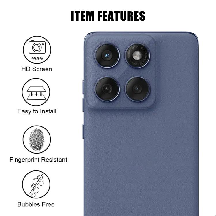 For Motorola Edge 60 Fusion / Edge 60 Kalebol Transparent HD Anti-Fingerprint AR Integrated Camera Lens Tempered Glass Film