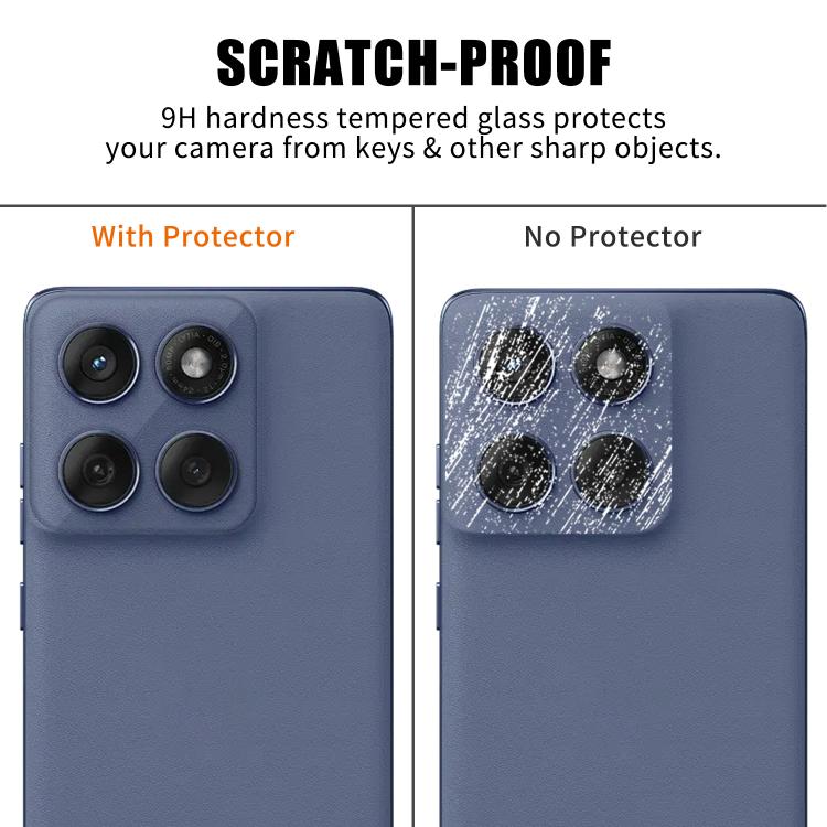 For Motorola Edge 60 Fusion / Edge 60 Kalebol Transparent HD Anti-Fingerprint AR Integrated Camera Lens Tempered Glass Film
