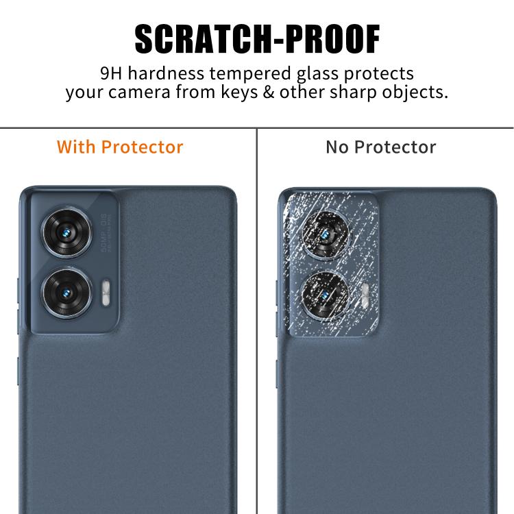 For Motorola Edge 50 Fusion Kalebol Transparent HD Anti-Fingerprint AR Integrated Camera Lens Tempered Glass Film