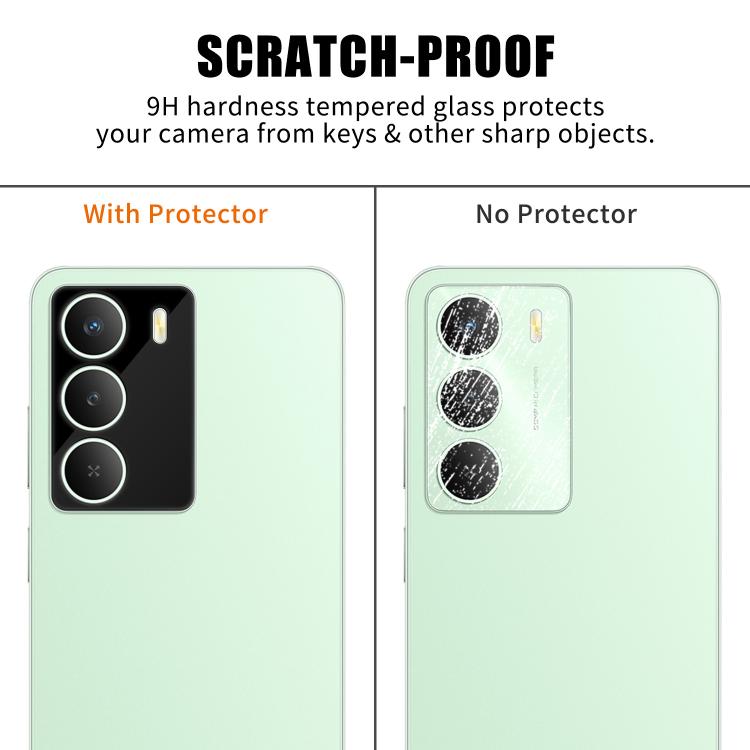 For Realme 14x Kalebol Silk-Screened HD Anti-Fingerprint AR Integrated Camera Lens Tempered Glass Film