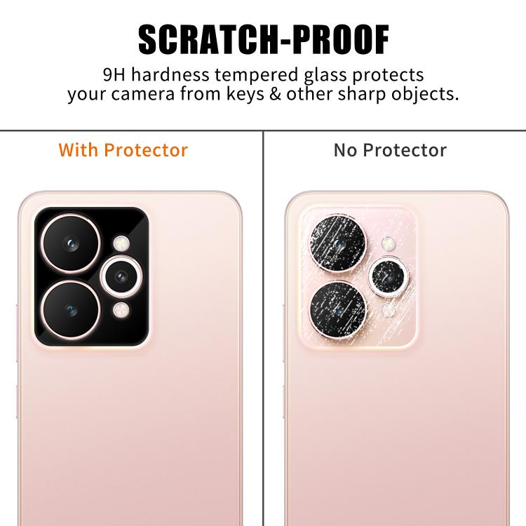 For Realme 15 Kalebol Silk-Screened HD Anti-Fingerprint AR Integrated Camera Lens Tempered Glass Film