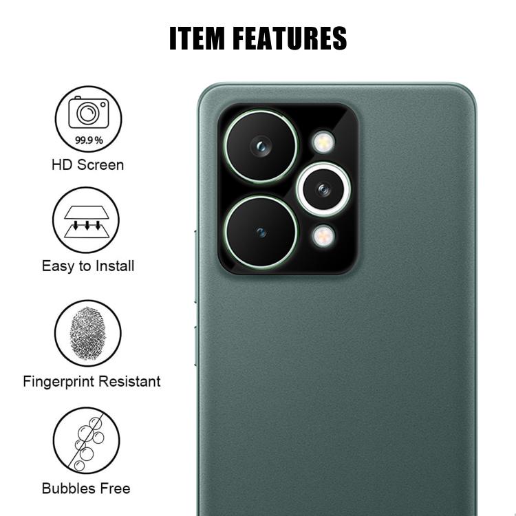 For Realme 15 Pro Kalebol Silk-Screened HD Anti-Fingerprint AR Integrated Camera Lens Tempered Glass Film