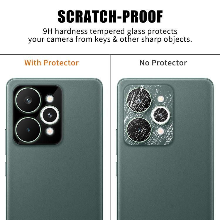 For Realme 15 Pro Kalebol Silk-Screened HD Anti-Fingerprint AR Integrated Camera Lens Tempered Glass Film