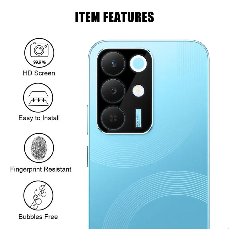 For Realme 15x Kalebol Silk-Screened HD Anti-Fingerprint AR Integrated Camera Lens Tempered Glass Film