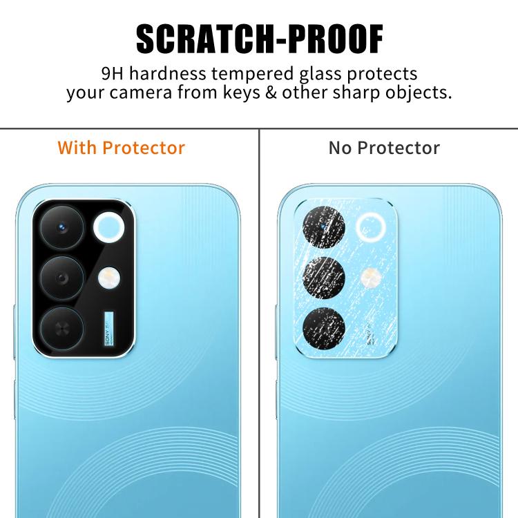 For Realme 15x Kalebol Silk-Screened HD Anti-Fingerprint AR Integrated Camera Lens Tempered Glass Film