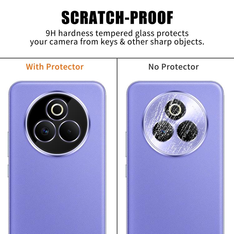 For Realme P3 Pro Kalebol Silk-Screened HD Anti-Fingerprint AR Integrated Camera Lens Tempered Glass Film