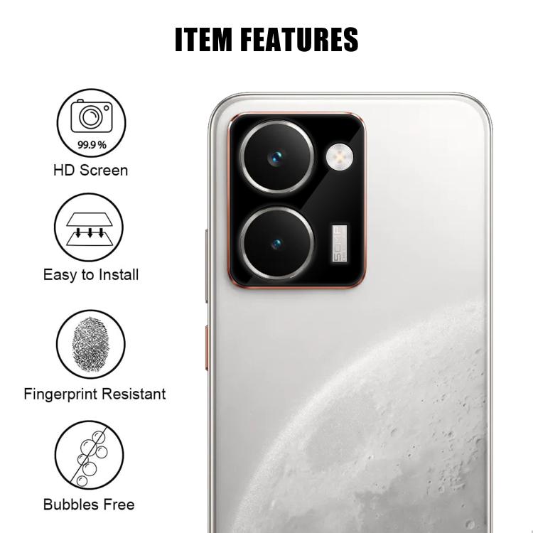 For Realme P3 Ultra Kalebol Silk-Screened HD Anti-Fingerprint AR Integrated Camera Lens Tempered Glass Film