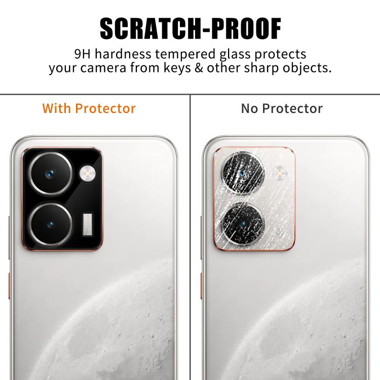 For Realme P3 Ultra Kalebol Silk-Screened HD Anti-Fingerprint AR Integrated Camera Lens Tempered Glass Film