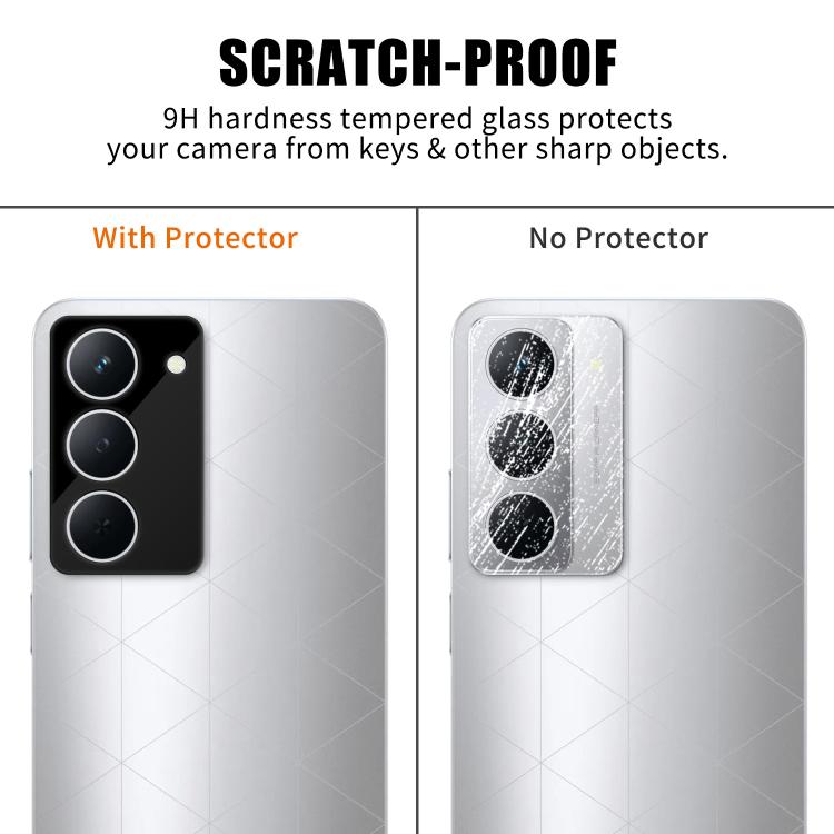 For Realme P3x Kalebol Silk-Screened HD Anti-Fingerprint AR Integrated Camera Lens Tempered Glass Film