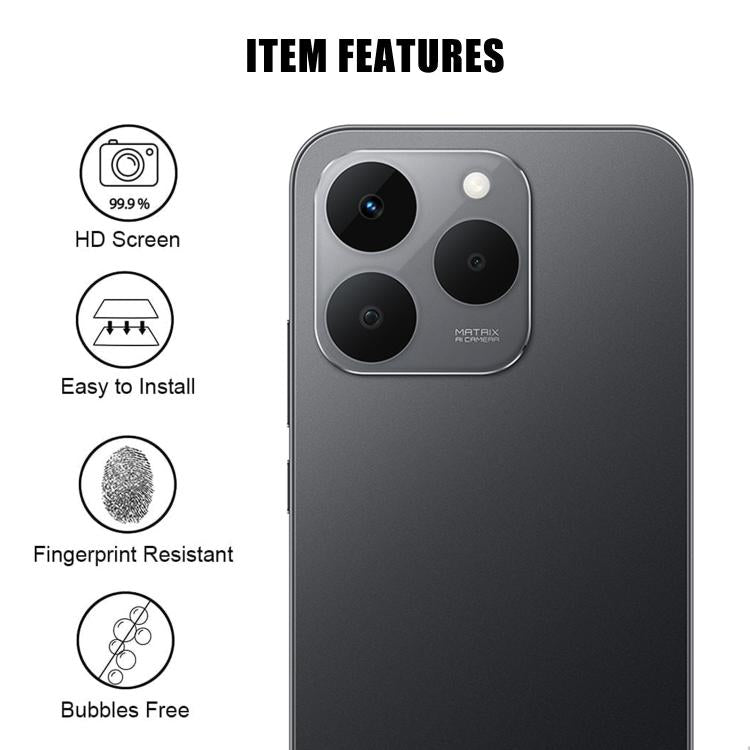 For Realme 15T Kalebol Transparent HD Anti-Fingerprint AR Integrated Camera Lens Tempered Glass Film