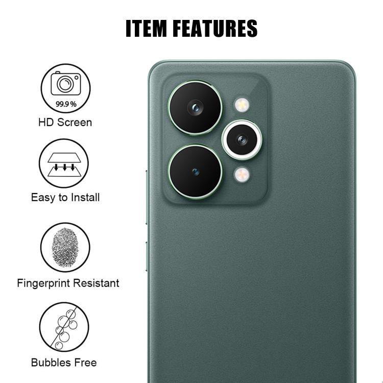 For Realme 15 Pro Kalebol Transparent HD Anti-Fingerprint AR Integrated Camera Lens Tempered Glass Film