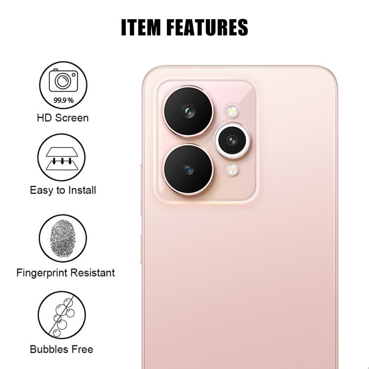 For Realme 15 Kalebol Transparent HD Anti-Fingerprint AR Integrated Camera Lens Tempered Glass Film