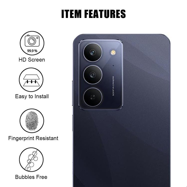 For Realme C75x Kalebol Transparent HD Anti-Fingerprint AR Integrated Camera Lens Tempered Glass Film