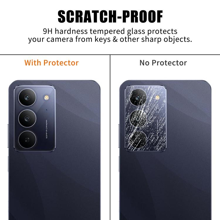 For Realme C75x Kalebol Transparent HD Anti-Fingerprint AR Integrated Camera Lens Tempered Glass Film