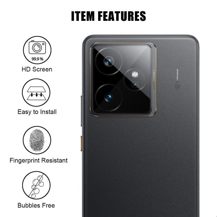 For Realme GT 7 / GT 7T Kalebol Transparent HD Anti-Fingerprint AR Integrated Camera Lens Tempered Glass Film