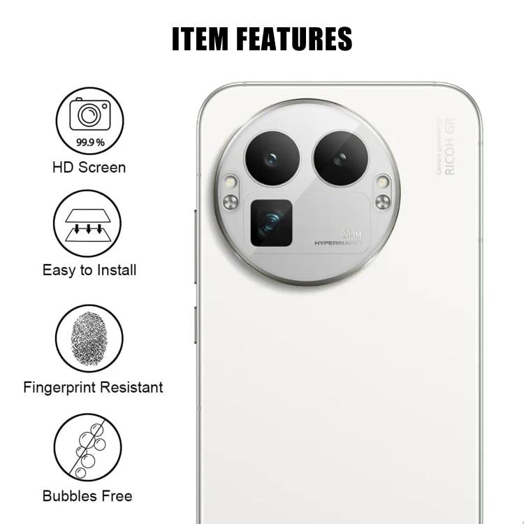 For Realme GT 8 Pro Global Kalebol Transparent HD Anti-Fingerprint AR Integrated Camera Lens Tempered Glass Film