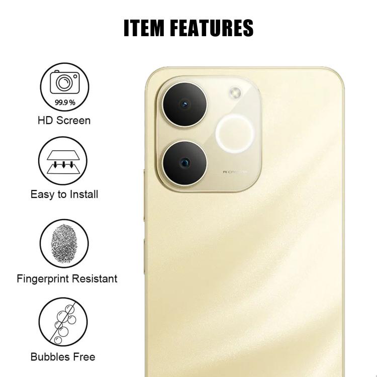 For Realme Note 70T / Narzo 80 Lite Kalebol Transparent HD Anti-Fingerprint AR Integrated Camera Lens Tempered Glass Film