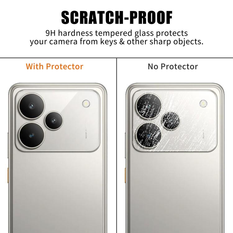 For Realme P4 5G Kalebol Transparent HD Anti-Fingerprint AR Integrated Camera Lens Tempered Glass Film