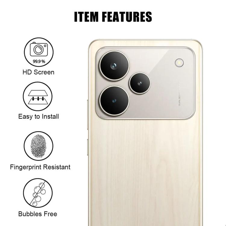 For Realme P4 Pro 5G Kalebol Transparent HD Anti-Fingerprint AR Integrated Camera Lens Tempered Glass Film