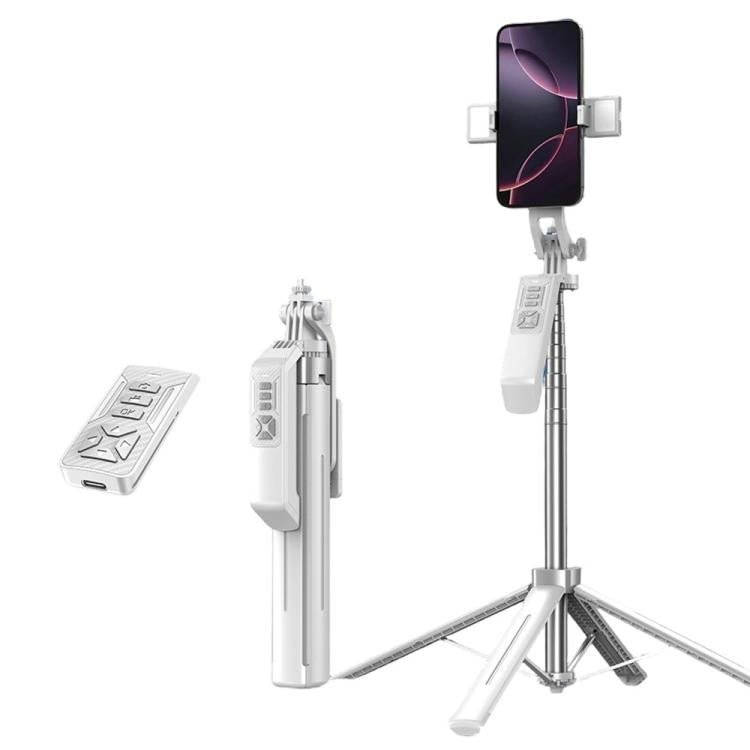 P18TK Anti-Shake Handheld Stabilizer 1.8m Extendable 4-leg Tripod Bluetooth Selfie Stick