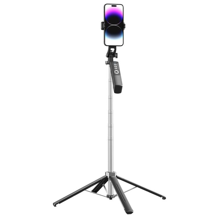 P18TK Anti-Shake Handheld Stabilizer 1.8m Extendable 4-leg Tripod Bluetooth Selfie Stick