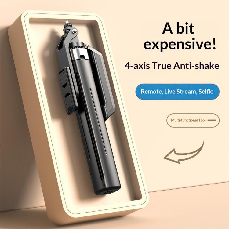P18TK Anti-Shake Handheld Stabilizer 1.8m Extendable 4-leg Tripod Bluetooth Selfie Stick