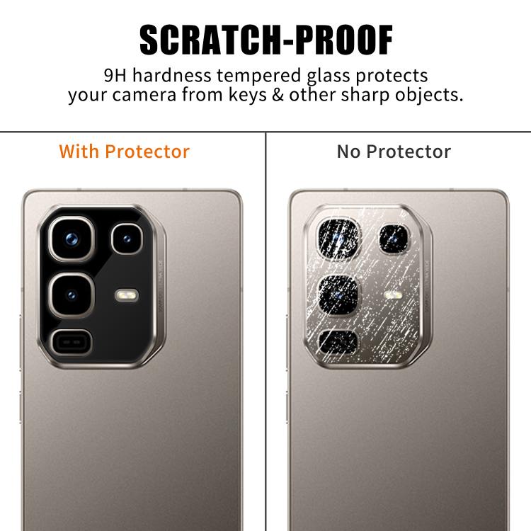 For Infinix Note 50 Pro 4G Kalebol Silk-Screened HD Anti-Fingerprint AR Integrated Camera Lens Tempered Glass Film