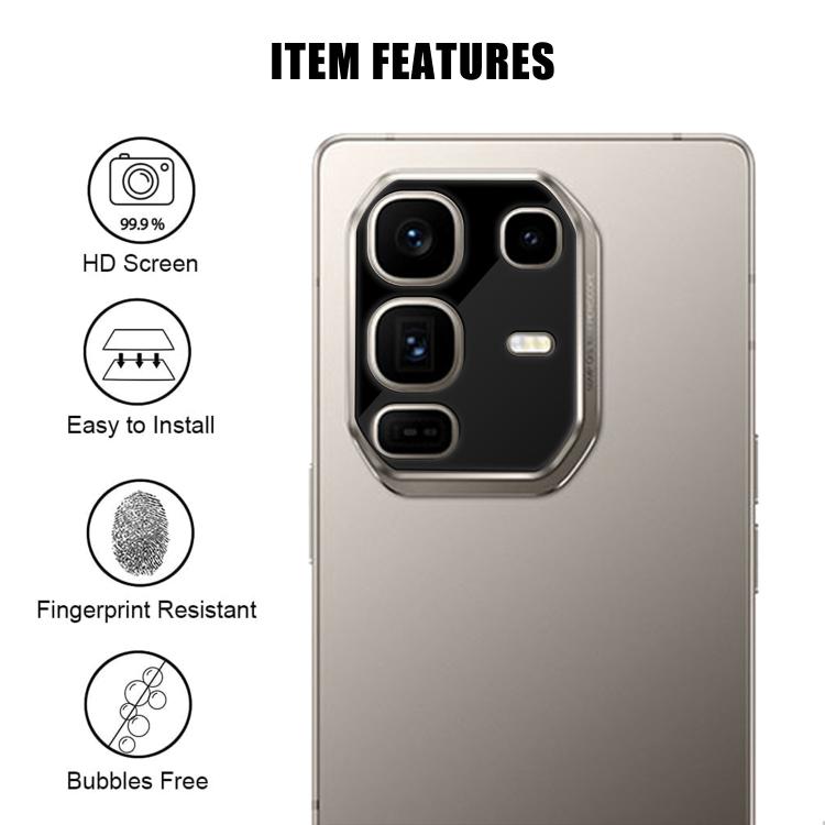 For Infinix Note 50 Pro+ 5G Kalebol Silk-Screened HD Anti-Fingerprint AR Integrated Camera Lens Tempered Glass Film