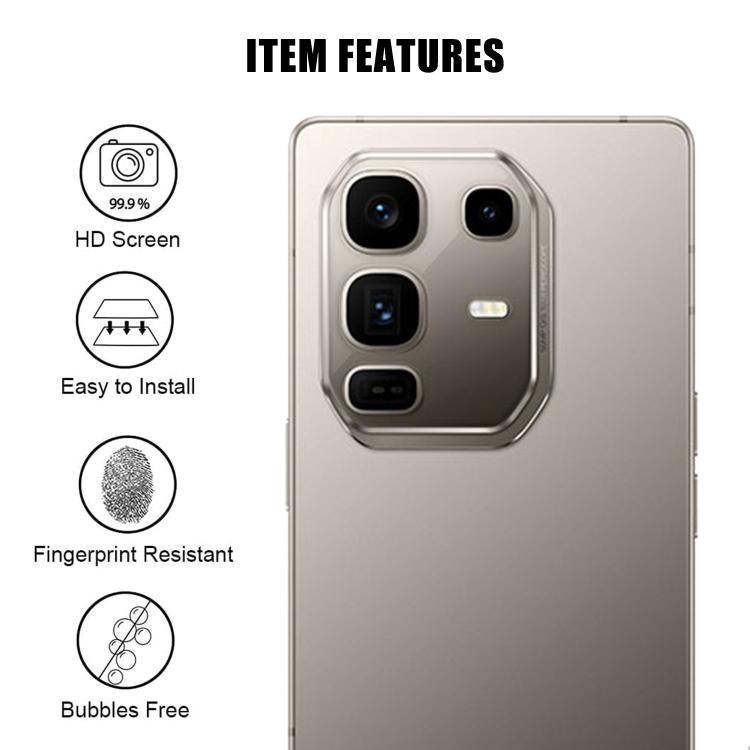 For Infinix Note 50 Pro+ Kalebol Transparent HD Anti-Fingerprint AR Integrated Camera Lens Tempered Glass Film