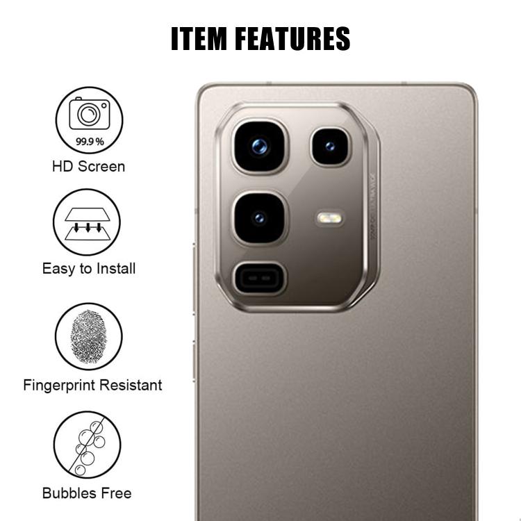 For Infinix Note 50 Pro 4G Kalebol Transparent HD Anti-Fingerprint AR Integrated Camera Lens Tempered Glass Film