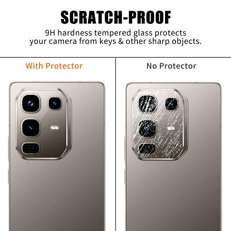 For Infinix Note 50 Pro 4G Kalebol Transparent HD Anti-Fingerprint AR Integrated Camera Lens Tempered Glass Film